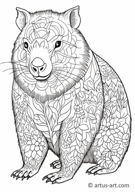 Page de coloriage Wombat